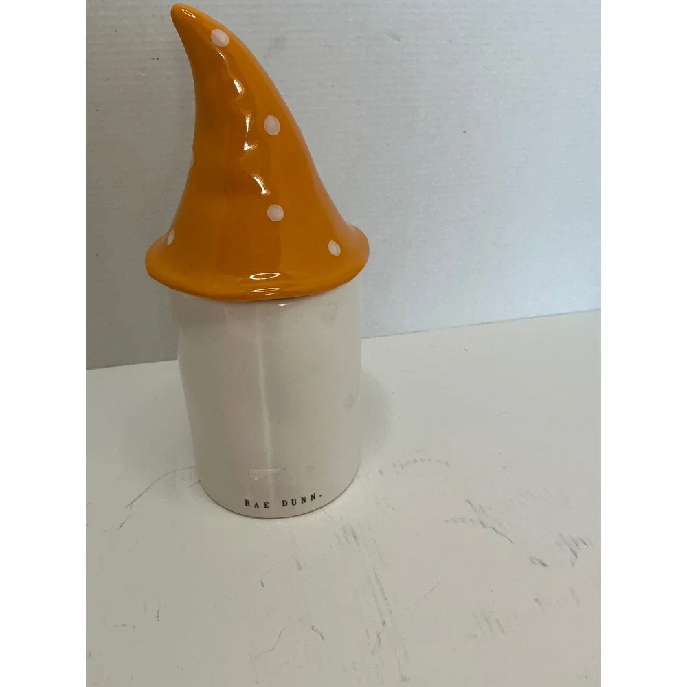 DW Home x Magenta Give Thanks Candle Orange Polka Dot Gnome Hat Lid Vanilla Scen